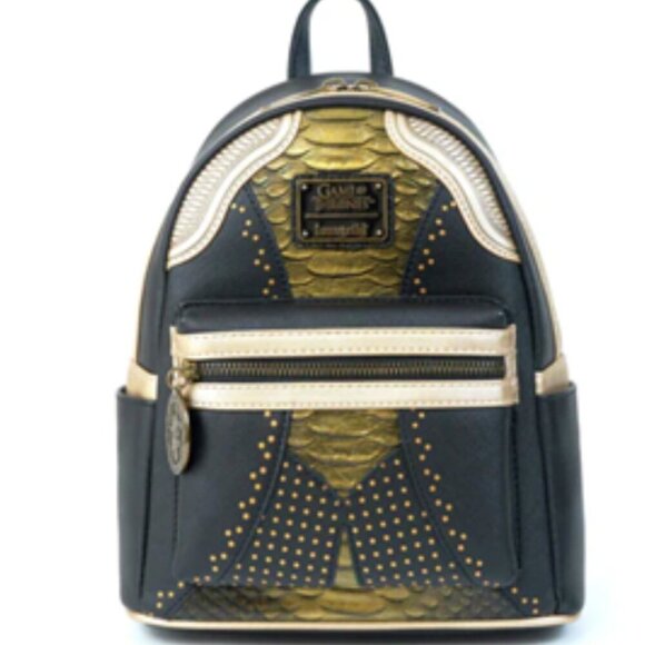 Loungefly Game Of Thrones Queen Cersei Armor Mini Backpack Limited Edition NWT - Picture 1 of 4